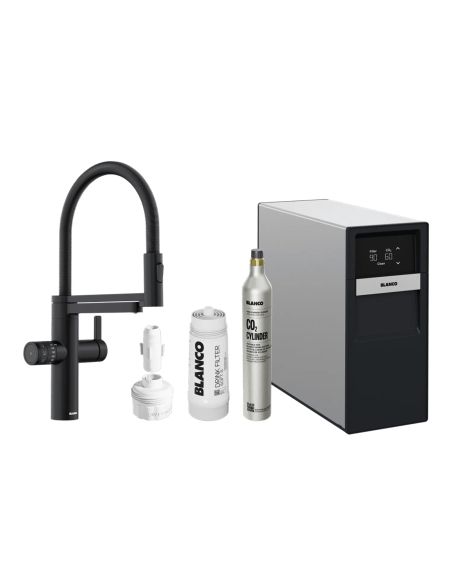 BLANCO EVOL-S PRO Soda & Filter CO2 Set Комби 5in1 Кухонный смеситель с душем, CO2 и фильтром воды (2)