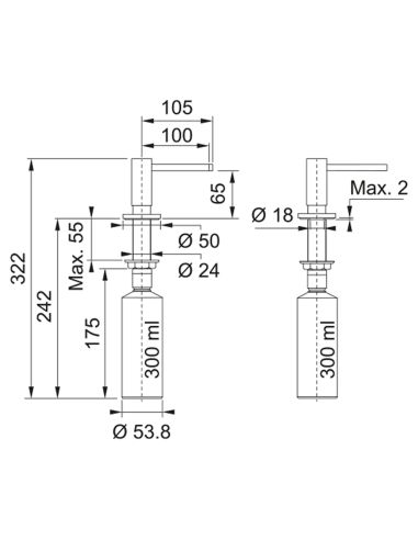 FRANKE ACTIVE-PLUS Seebidosaator