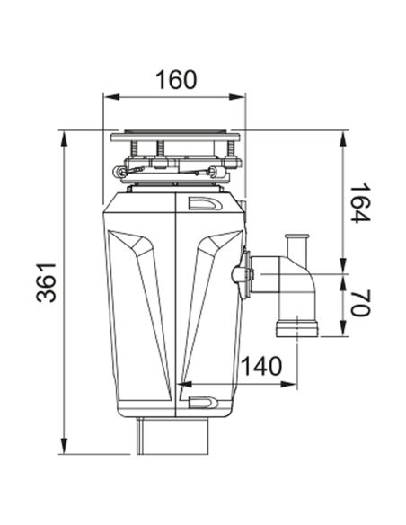 FRANKE ELITE SLIM 125 Измельчитель пищевых отходов, Disposal (4)