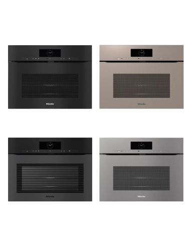 MIELE H7840 BMX Handleless microwave combination oven with a seamless design, automatic programmes and food probe