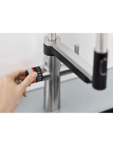 BLANCO Drink.Hot EVOL-S Pro G100+Naturale Combi 4in1 Kitchen faucet with hand schower and filtration system - a boiler HOT