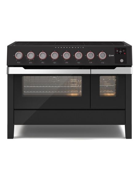ILVE PMI127S3 PANORAMAGIC 120cm Black Matt Cooker with two electric ovens