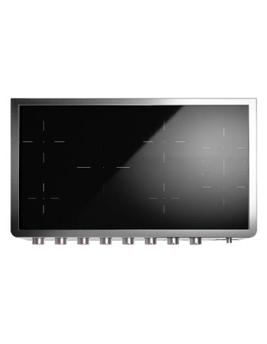 ILVE PMI127S3 PANORAMAGIC 120cm Black Matt Cooker with 7-burner induction hob and two electric ovens