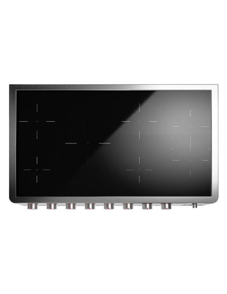 ILVE PMI127S3 PANORAMAGIC 120cm Mattmust pliit 7 ​​põletiga induktsioonpliidiplaadi ja kahe elektriahjuga Vabaltseisev pliit