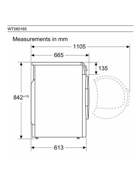 GAGGENAU WM260166 200 Sarja Vapaasti seisova edestä täytettävä Pesukone (9)