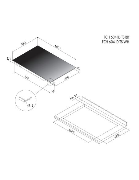 FULGOR MILANO FCH604 ID TS Induktsioon pliidiplaat