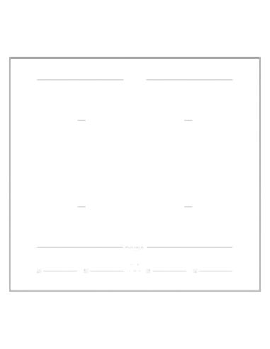 FULGOR MILANO FCH604 ID TS WH 60cm Vit Induktionshäll