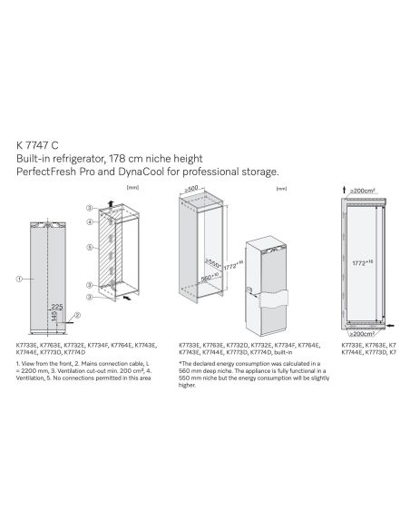 MIELE K 7747 C Интегрируемый холодильный шкаф (6)