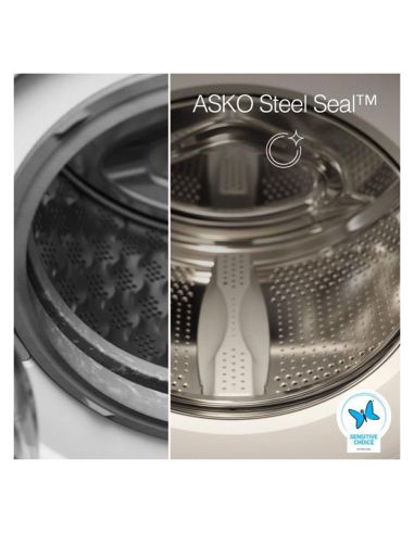 ASKO W5096RG Steel Seal™ MUSTA Edestä täytettävä pesukone (7)