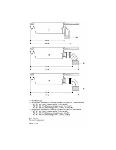 GAGGENAU VL414115 400 Серии Встраиваемая в столешницу вытяжка