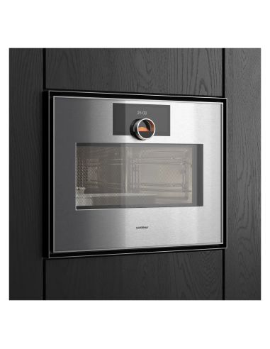 GAGGENAU GM450120 Expressive серии 60cm  Компактный Комбинированный Духовой шкаф с СВЧ с фасадом без ручек правосторонний