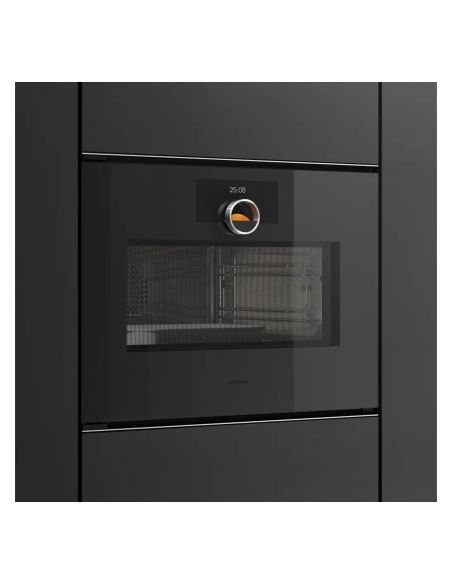 GAGGENAU GM250100 Minimalistic Sarja 60cm Onyx Integreeritav Kompaktahi Mikrolainefunktsiooniga, Parempoolne