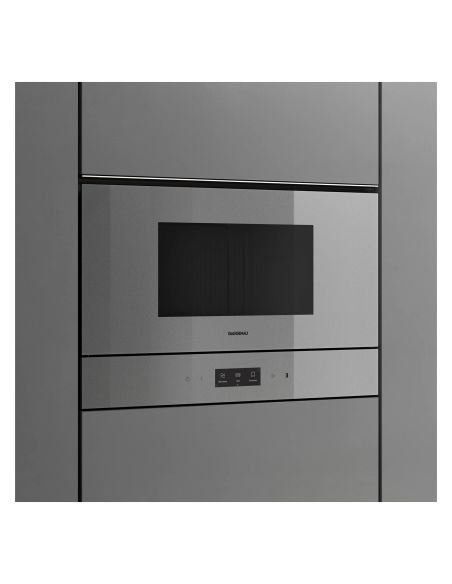 GAGGENAU GM221130 L Minimalistic Sarja 38cm Sterling Integreeritav Mikrolaineahi, Vasakpoolne (2)