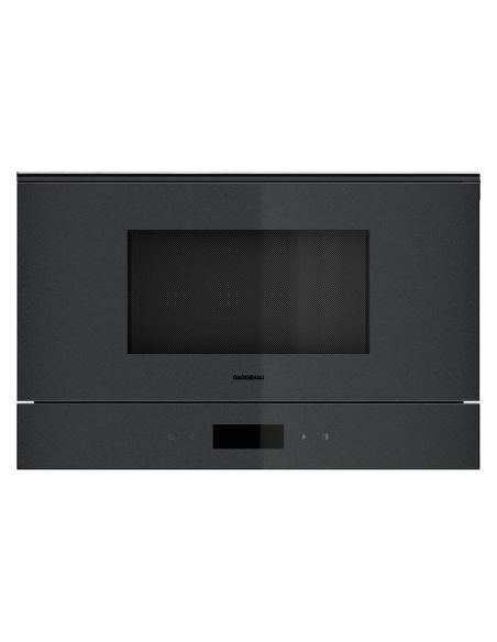 GAGGENAU GM220100 R Minimalistic Series 38 cm Onyx Mikroaaltouuni, oikealle saranoitu (1)