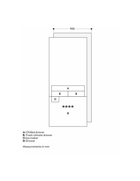 GAGGENAU RVB497190 Expressive Sarja 90cm Musta Vario Integroitu Jääkaappi- ja pakastinyhdistelmä (10)