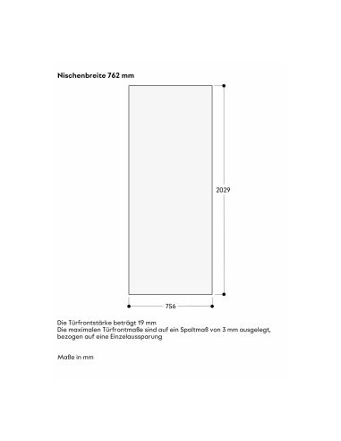 GAGGENAU RVF477190 Expressive Series 76,2cm Black Vario Integrated Freezer