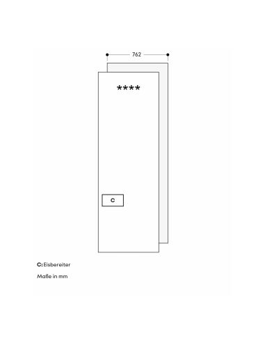 GAGGENAU RVF477190 Expressive Sarja 76,2cm Must Vario Integreeritud Sügavkülmik