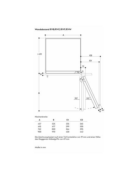 GAGGENAU RVF467190 Expressive Sarja Must 61,0cm Vario Integreeritud Sügavkülmik (8)