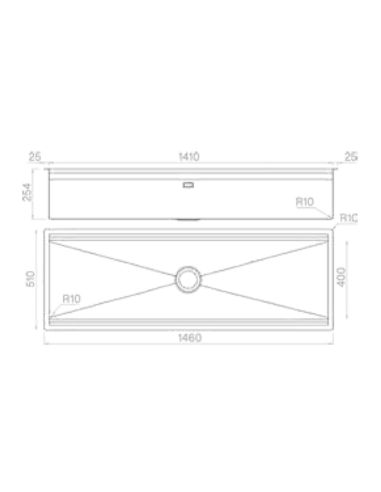 ARTINOX PLANUM XL 141 WORKSTATION Двухуровневая Сверху в один уровень монтируемая Кухонная мойка из нерж.стали (9)