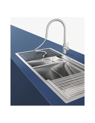 ARTINOX PLANUM XL 141 WORKSTATION Kaksitasoinen Päältä asennettava Huullettava RST keittiöallas (3)