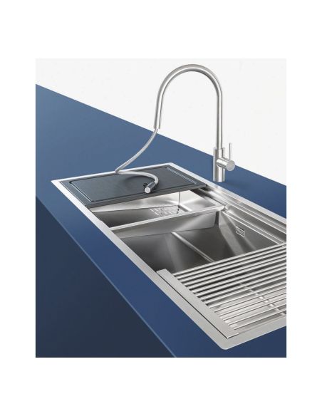 ARTINOX PLANUM XL 141 WORKSTATION Kaksitasoinen Päältä asennettava Huullettava RST keittiöallas (3)