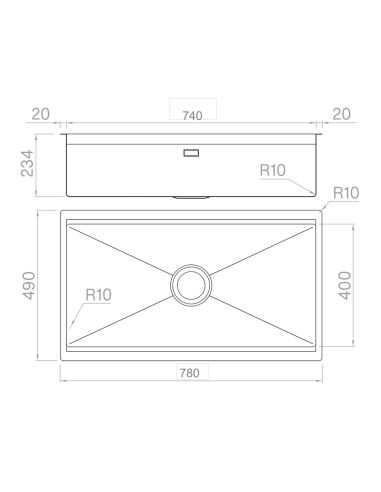 ARTINOX PLANUM XT 74 WORKSTATION With two-level Under Mount St.Steel Kitchen sink (2)