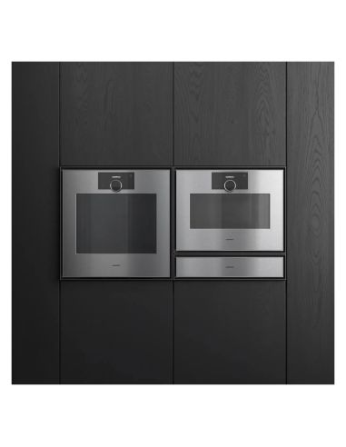 GAGGENAU GW251100 Minimalistic Series 60cm Black 14cm high warming drawer without handle (2)