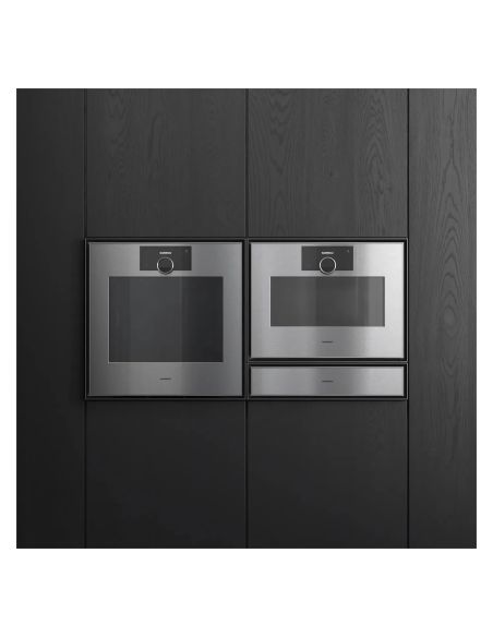 GAGGENAU GW251100 Minimalistic Series 60cm Black 14cm high warming drawer without handle (2)