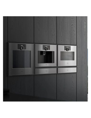 GAGGENAU GW251100 Minimalistic Sarja 60cm Musta 14cm korkea kahvaton Lämpimänäpitolaatikko (4)