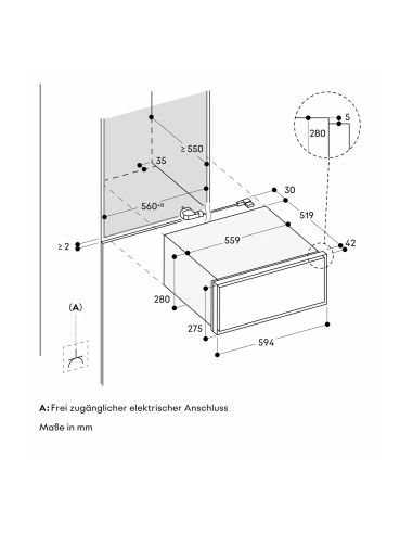 GAGGENAU GW252130 Minimalistic Series 60cm Sterling 28cm high warming drawer without handle (2)