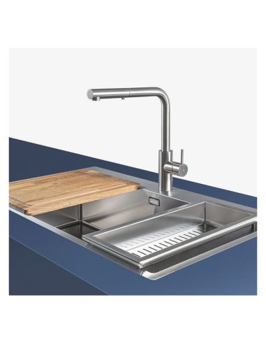 ARTINOX ARION Marina St. Steel Mixer Tap with Pull-Out Single Spray