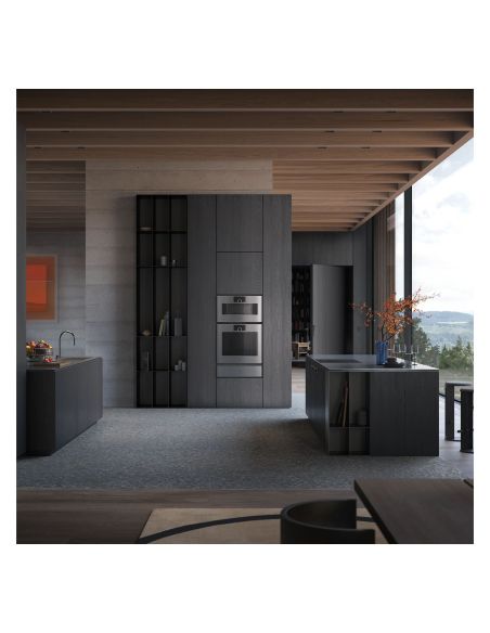 GAGGENAU GS481120 L Expressive 45см St.Steel Handleless Compact Combi-steam oven 76cm