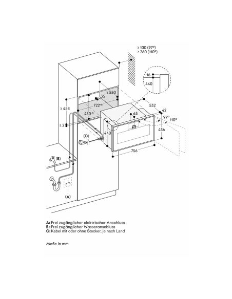 GAGGENAU GS480120 R W Expressive Sarja 45см Aurufunktsiooniga RST Käepidemeta Integreeritav Kombi Kompaktahi (9)