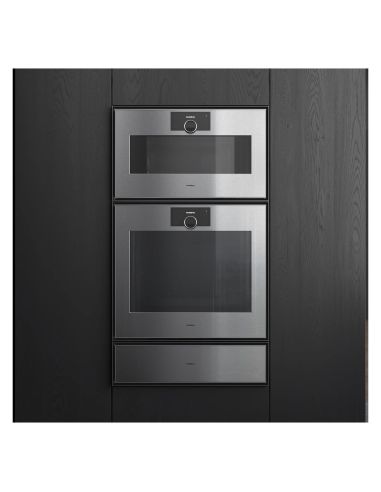 GAGGENAU GS481120 L W Expressive 45см C паром фасадом без ручки Компактный Комби духовой шкаф (3)