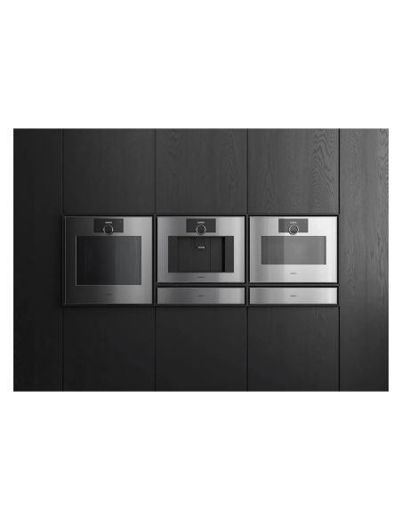 GAGGENAU GS251130 L Milimalistic 45см Sterling Handleless Compact Combi-steam oven (3)