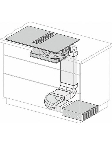 MIELE DFKS-UR Flat air kit for exhaust air in recirculation mode (2)