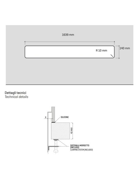 BARAZZA Bowl for Accessorised Channel 1CIA180 Equipped channels