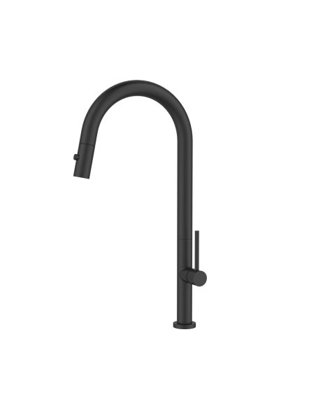 ALVEUS NOVA-PS Monarch kitchen mixer with pull-out shower Black Matte