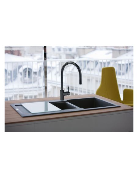 FRANKE EOS-NEO J Kitchen Taps with swivel spout pull-out hand shower (10)