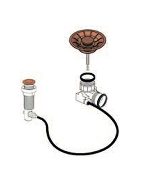 ARTINOX SS02746 Медный 31/2" Донный клапан с дистанционным управлением для моек серии TITANIUM (1)