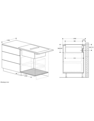 GAGGENAU CV282101M 200 серии 80см Черная Матовая Без рамки Со встроенной вытяжкой Индукционная варочная панель (9)