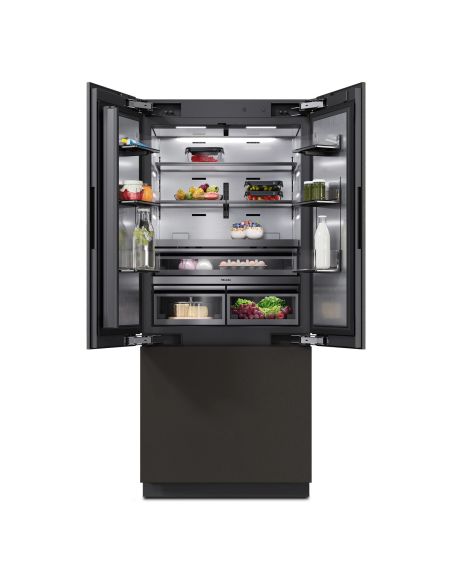 MIELE KFMC 3844 FD 90cm MasterCool French Door Musta Side-by-Side Sisäänrakennettu jääkaappi-pakastin