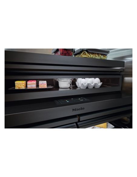 MIELE KFMC 3844 FD 90cm MasterCool French Door Musta Side-by-Side Sisäänrakennettu jääkaappi-pakastin