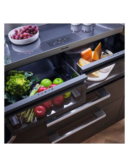 MIELE KFMC 3844 FD 90cm MasterCool French Door Must Side-by-Side Integreeritav Kahepoolne külmik