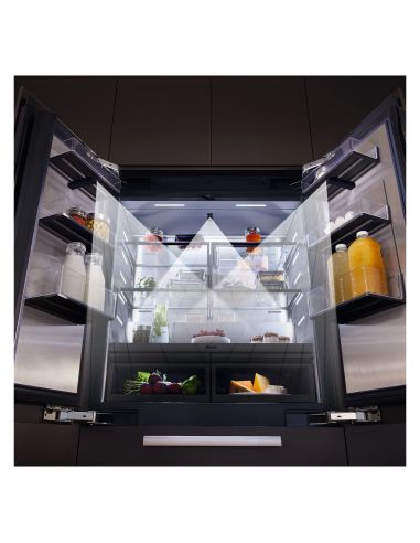 MIELE KFMC 3844 FD 90cm MasterCool French Door Must Side-by-Side Integreeritav Kahepoolne külmik