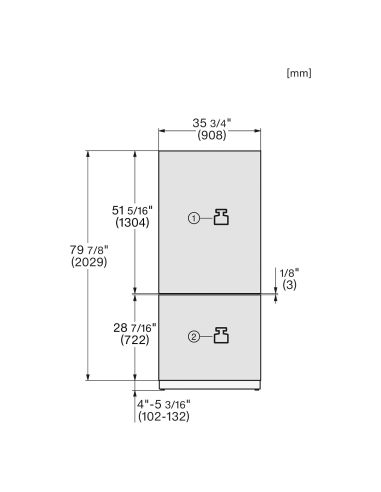 MIELE KFMC 3844 R 90cm MasterCool Integreeritud külmik