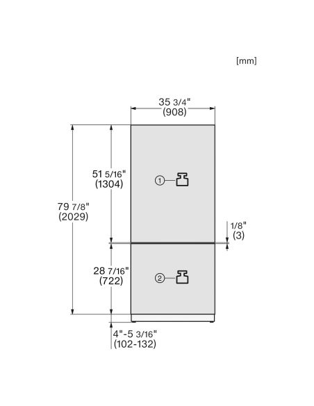 MIELE KFMC 3844 R 90cm MasterCool Integreeritud külmik