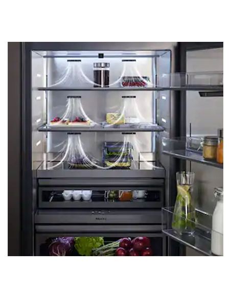 MIELE KFMC 3834 R 70cm MasterCool Musta Sisäänrakennettu jääkaappi-pakastin