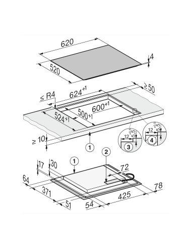 MIELE KM 8462 FL 60cm  ilman RST kehystä Induktiotasot (6)