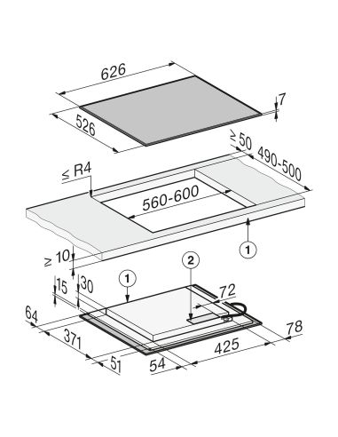 MIELE KM 8462 FR 60cm 1 Powerflex Raamiga Induktsioon pliidiplaat (6)